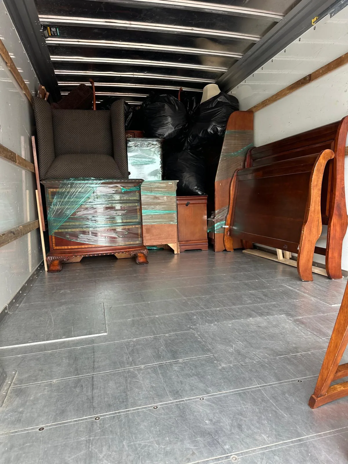moving truck loaded with furniture rhode island